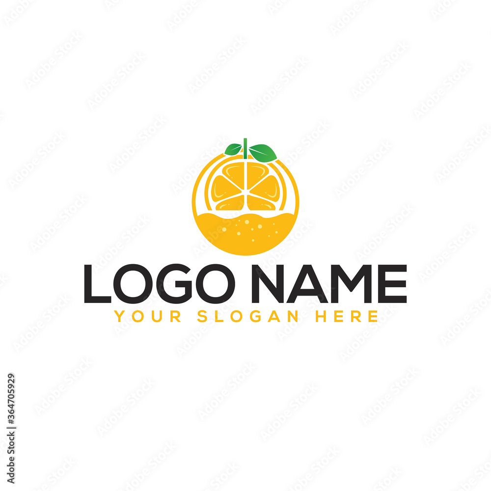 Juice Bar Logo. Orange Juice Company Restaurant Business Logo Design Vector Template. Juice Bar Logo. Orange Juice Company Restaurant Business Logo Design Vector Template.