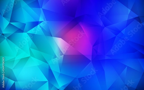 Light Blue, Red vector abstract mosaic backdrop. A sample with polygonal shapes. New template for your brand book.