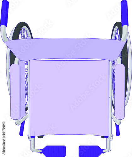 Self Propelled Wheel Chair Perspective Angle 