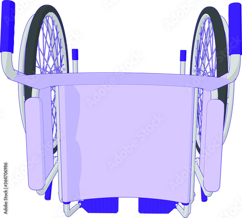 Self Propelled Wheel Chair Perspective Angle 