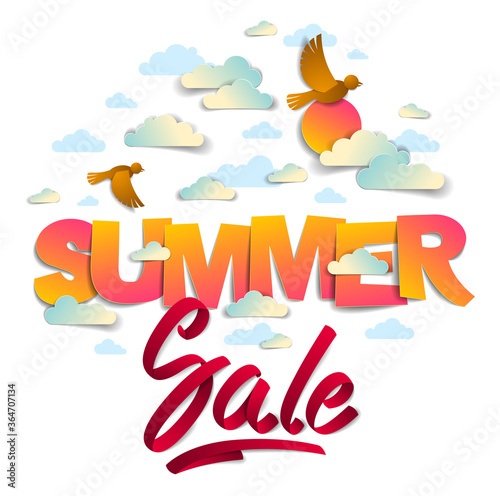 Summer sale banner advertis...