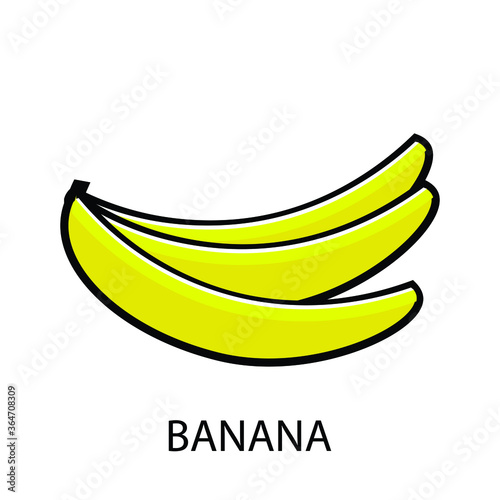 Setumpuk pisang berair. Pisang segar berwarna kuning. Makanan lezat dan sehat penuh dengan vitamin. Frui tropis