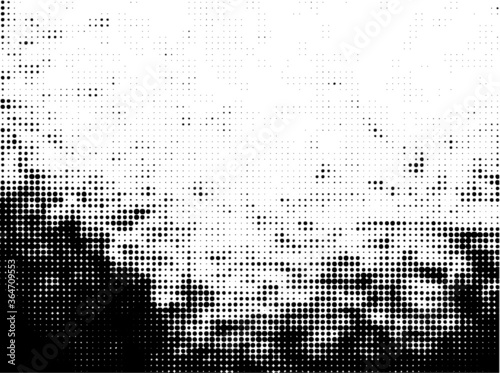 Grunge halftone dots background vector texture
