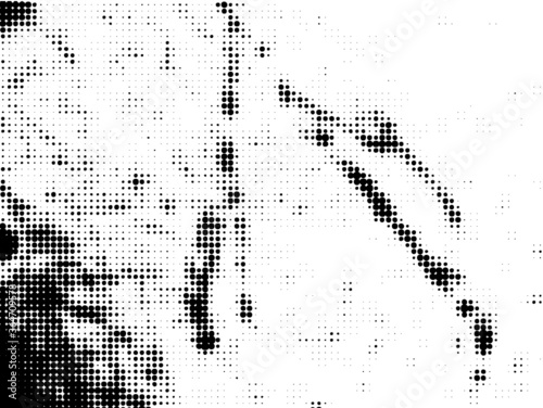 Grunge halftone dots background vector texture