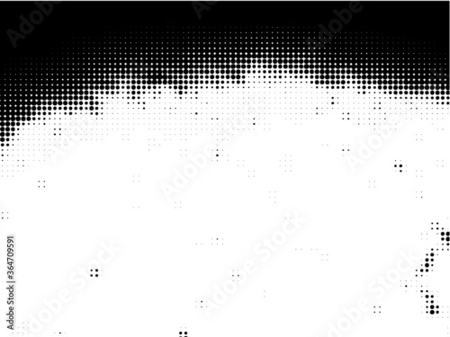 Grunge halftone dots background vector texture