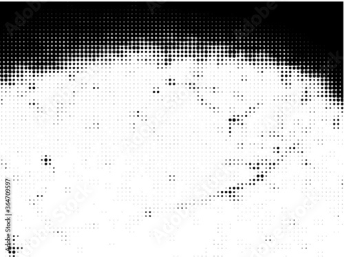Grunge halftone dots background vector texture