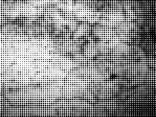 Grunge halftone dots background vector texture