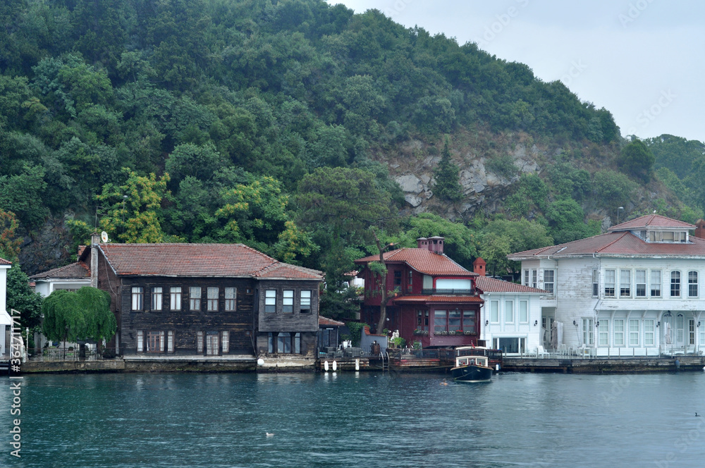 Houses on the Bosphorus Bay