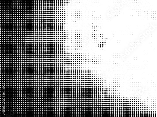 Grunge halftone dots background vector texture