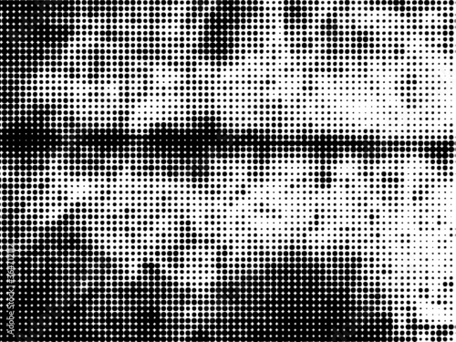 Grunge halftone dots background vector texture