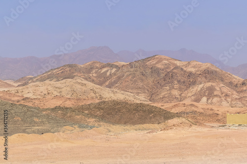 wild mountains view in desert in egypt, valley, sunny landscape, summer Set Sail Champagne background