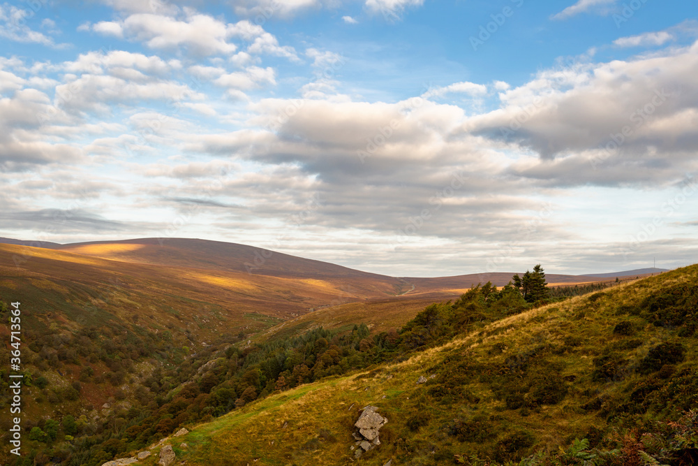 The Wicklow mountains in Ireland