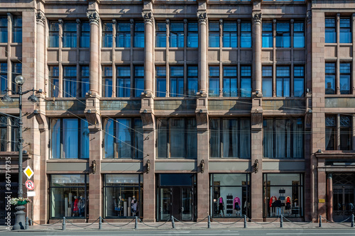 Saint Petersburg, the facade of the former building of the Moscow banking house "I. V. Junker and K" © oroch2