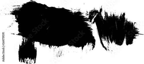 Vector grunge brush strokes