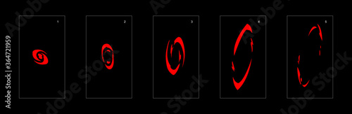 Shine fire effect. Fire explosion animation effect. Animation Sprite sheet for games, cartoon or animation. vector style animation effect 1484.