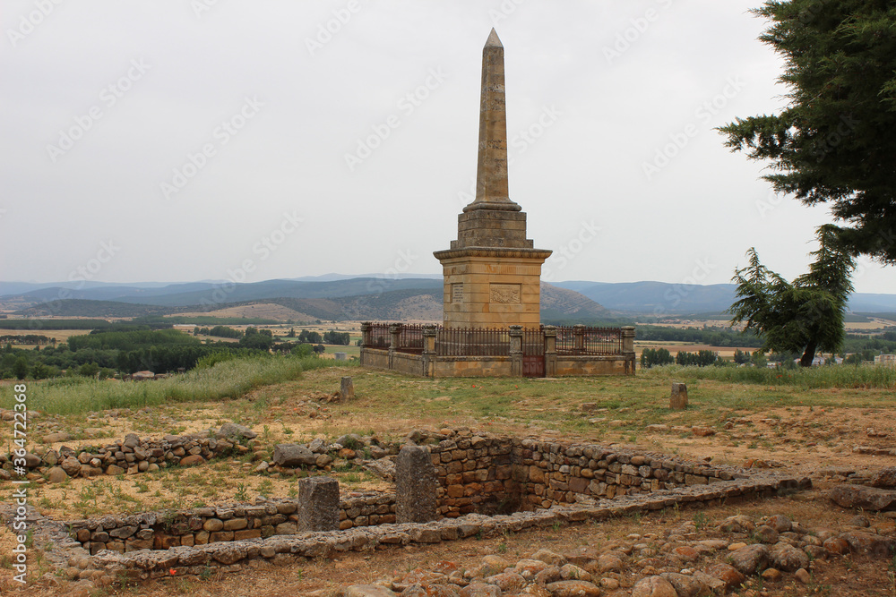 Ruins of the Numancia archaeological site, in Soria (Castilla y León, Spain)	