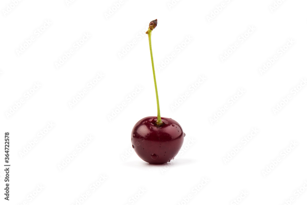 Сherry berries isolated on white background. With clipping path. Сherry berries isolated on white background. With clipping path.