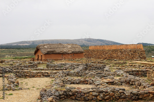 Ruins of the Numancia archaeological site, in Soria (Castilla y León, Spain) photo