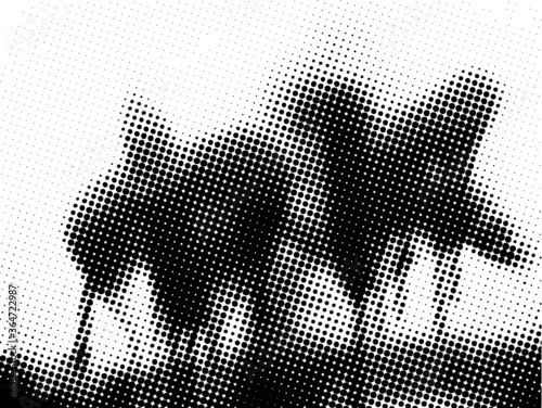 Halftone dots vector background texture
