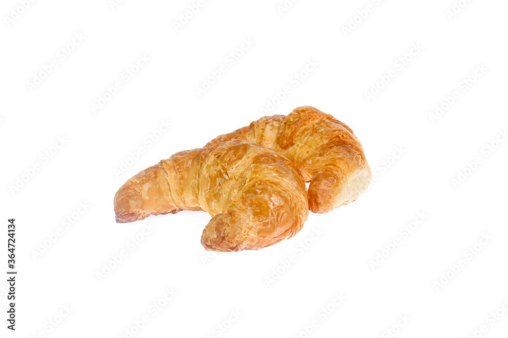 Fresh and tasty croissant over white background Fresh and tasty croissant over white background