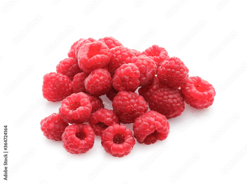 raspberries isolated on white background raspberries isolated on white background