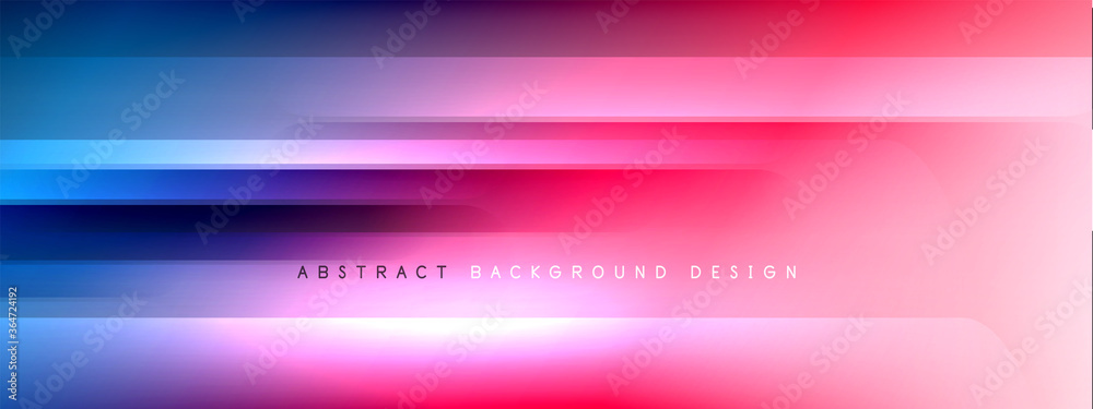 Motion concept neon shiny lines on liquid color gradients abstract backgrounds. Dynamic shadows and lights templates for text