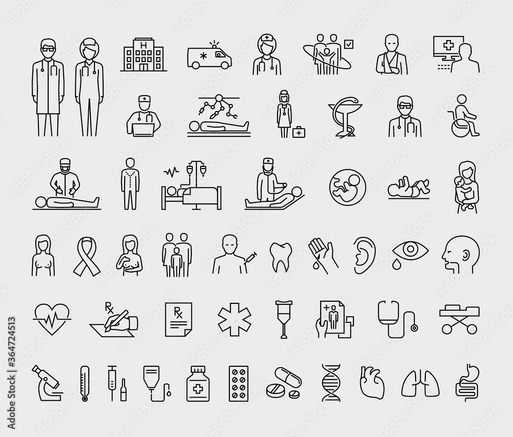 Medical Vector Line Icons Set Medical Vector Line Icons Set