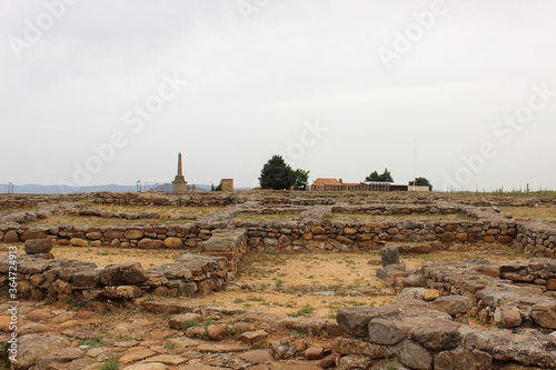 Ruins of the Numancia archaeological site, in Soria (Castilla y León, Spain)