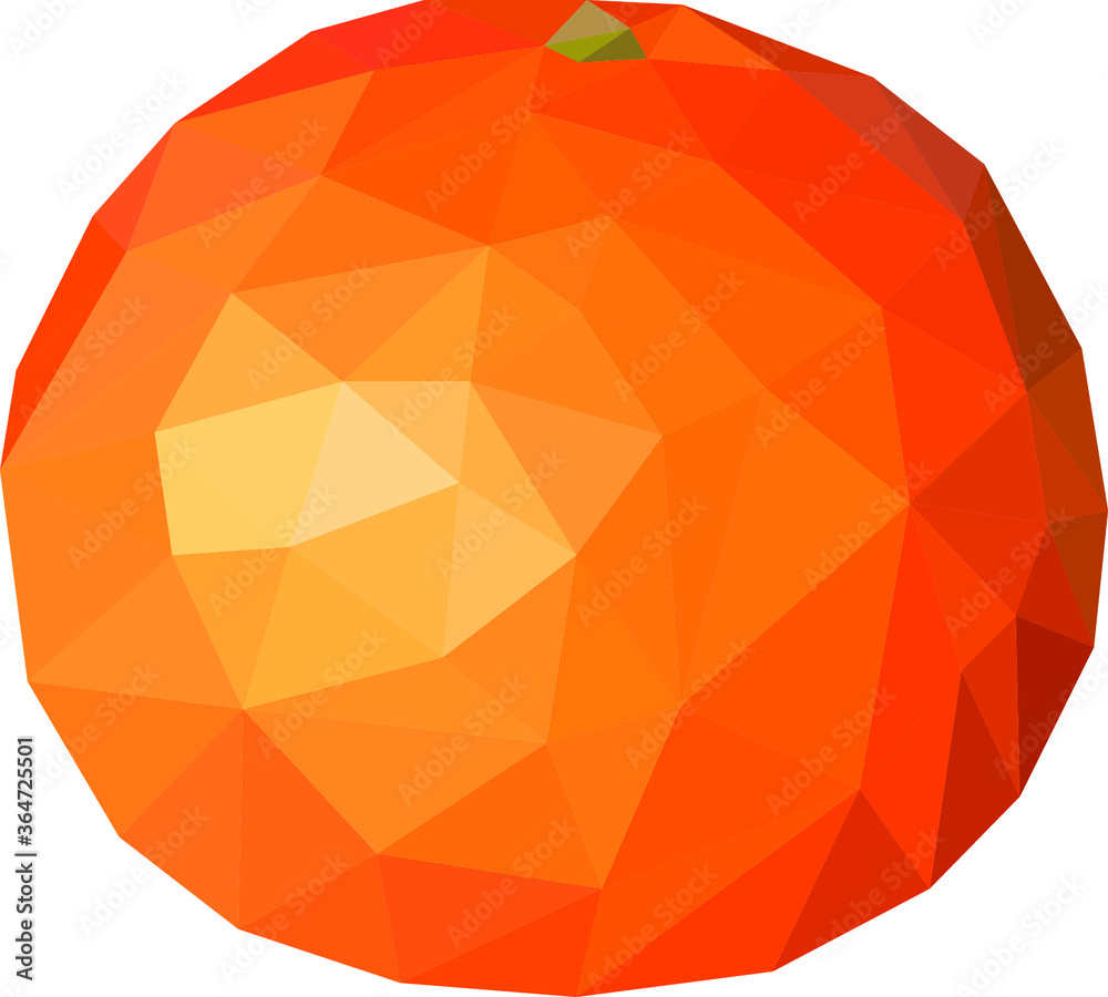 Mandarin from geometric shapes of triangles Mandarin from geometric shapes of triangles