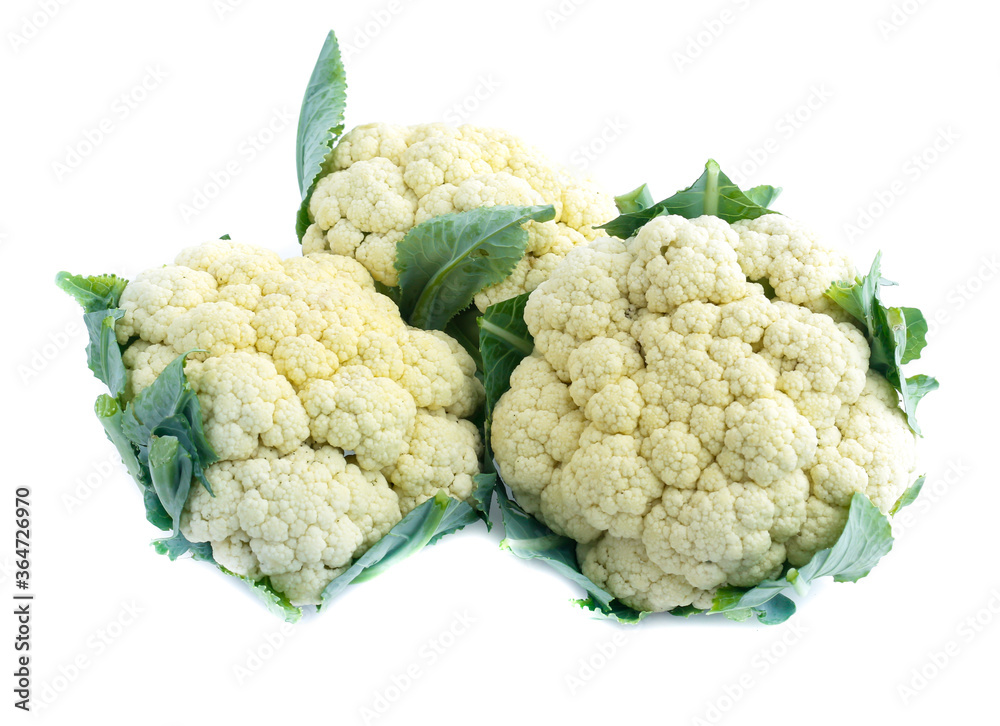 Cauliflower isolated on white background Cauliflower isolated on white background