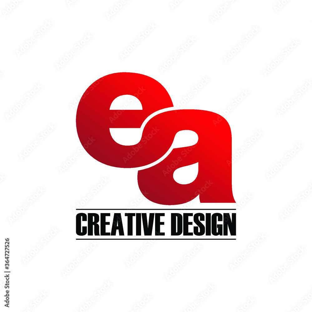 Letter EA logo icon design vector. monogram logo vector illustration Letter EA logo icon design vector. monogram logo vector illustration