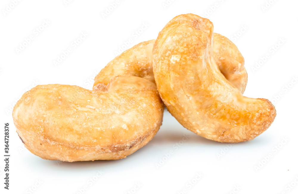 cashew nuts isolated on white background