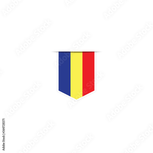Romania flag. Simple vector Romania flag