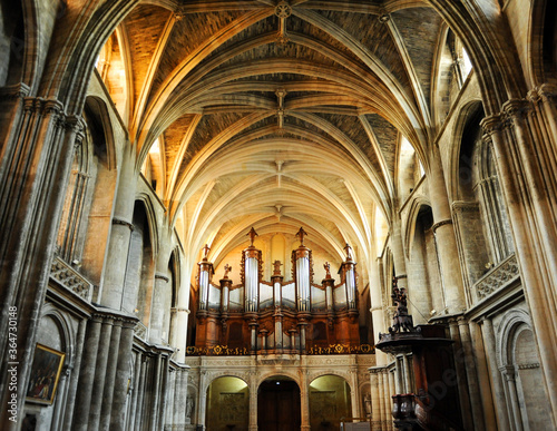 Interior Cathedral of Saint Andrew  Bordeaux Gironde France