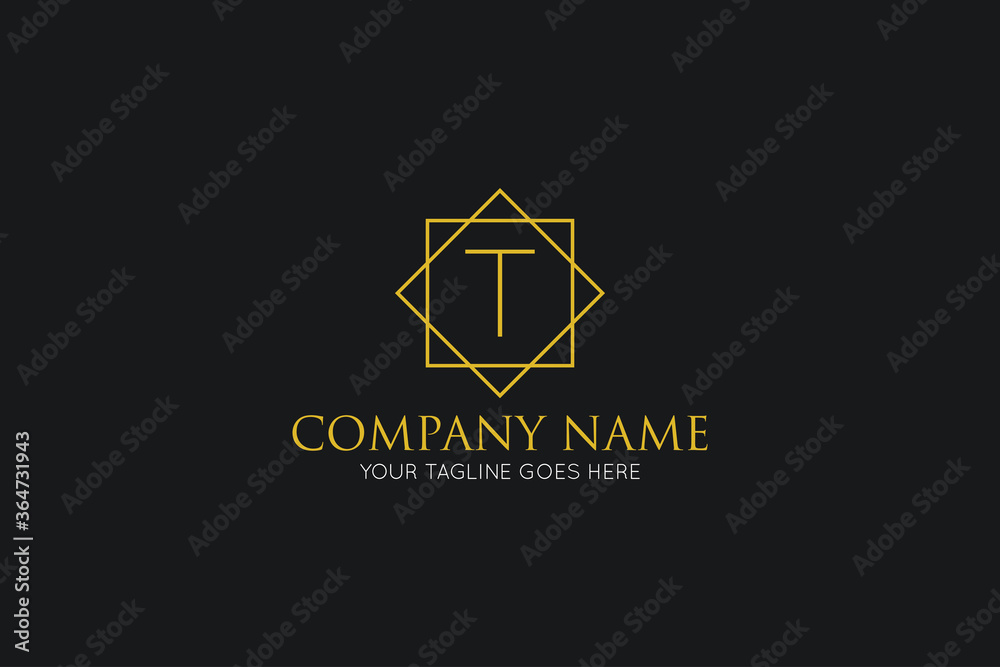 initial letter t luxury logo, icon, symbol vector illustration design template initial letter t luxury logo, icon, symbol vector illustration design template