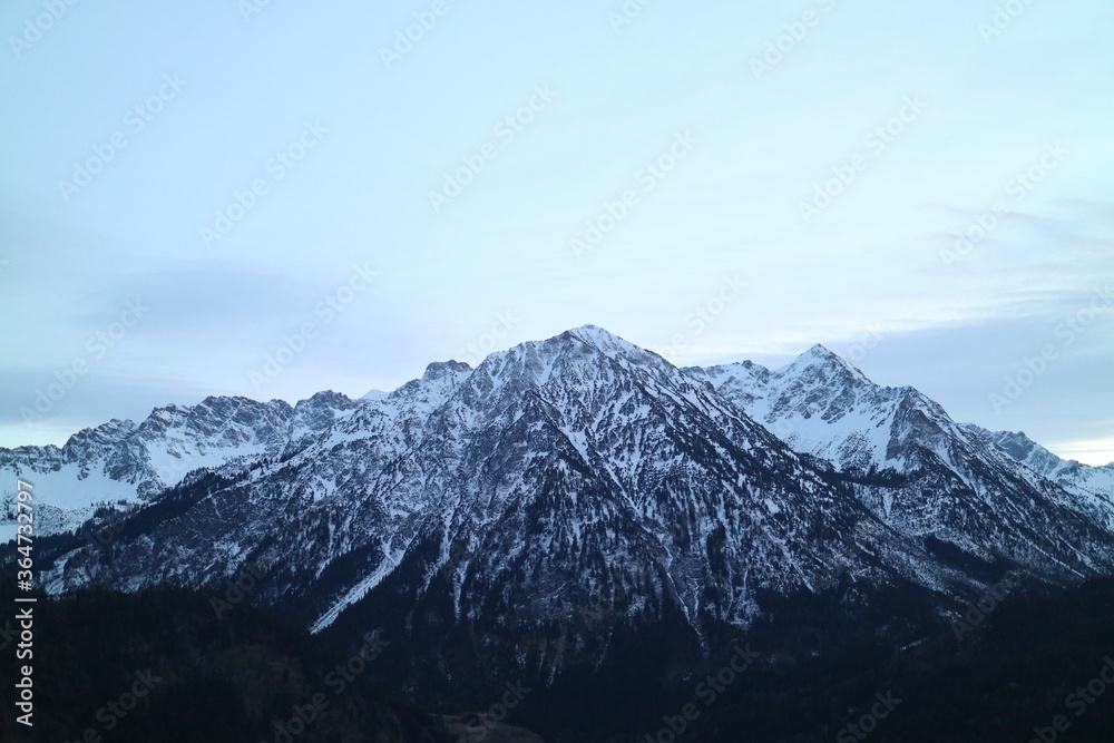 Berge im Allgäu Winter