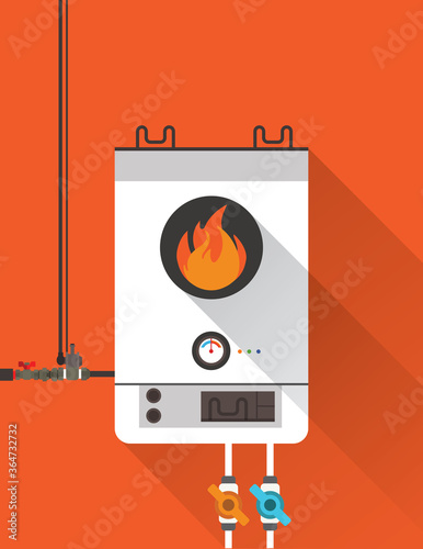 Fototapeta Home gas furnace