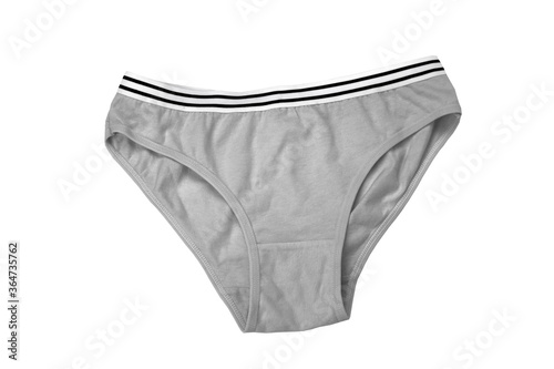 gray panties isolated on a white background