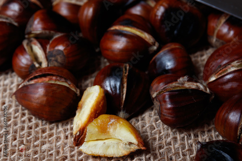 chestnuts in a cook in spain