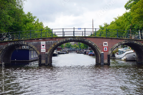 Photography Holland, Amsterdam, city views, navigation channels and monuments