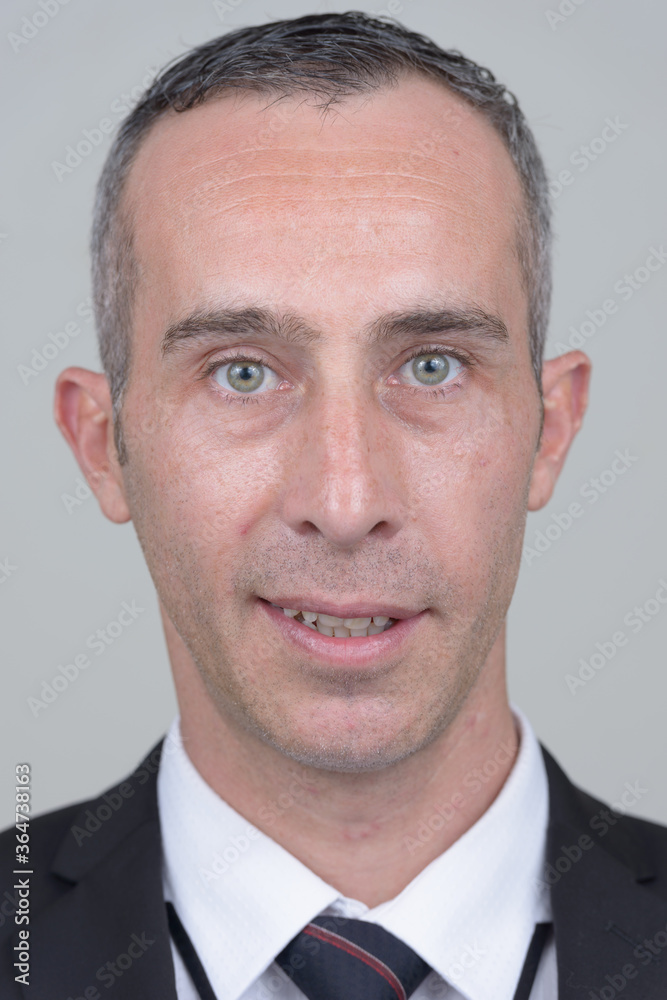 Portrait of mature handsome businessman in suit Portrait of mature handsome businessman in suit