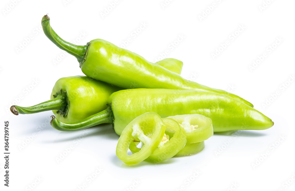 green pepper chilli isolated on white background clipping path green pepper chilli isolated on white background clipping path