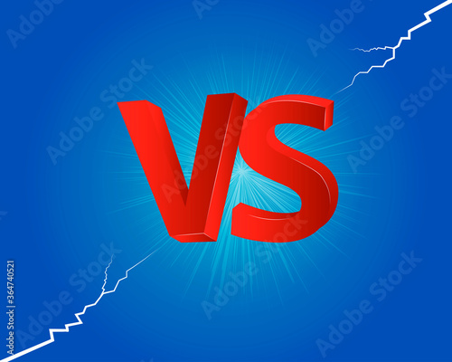 Versus Screen. Vs Fight background for battle