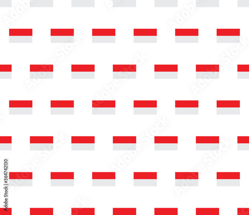 Indonesia   flag seamless pattern.  Indonesia  flag texture vector 