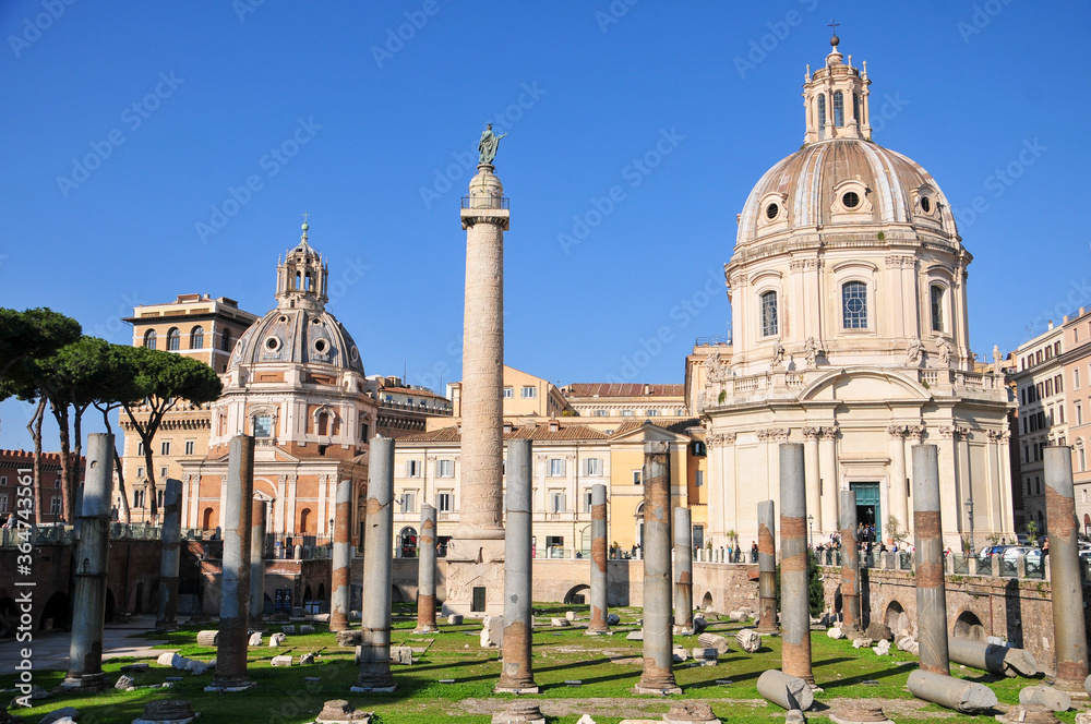 ローマの景色　Beautiful landscape of Piazza Venezia in Rome