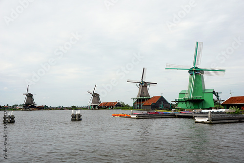 Holland, the windmills of Zaanse Schans