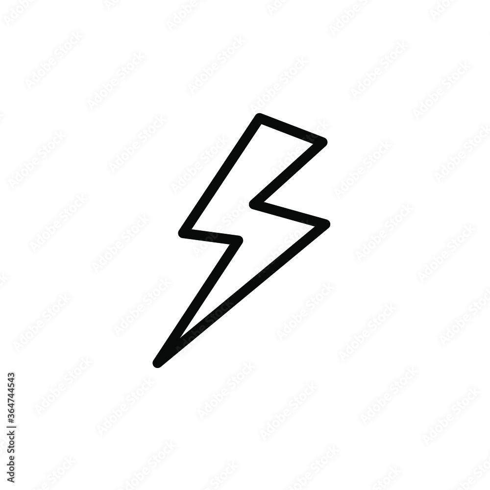 Illustration Vector graphic of lightening icon Illustration Vector graphic of lightening icon