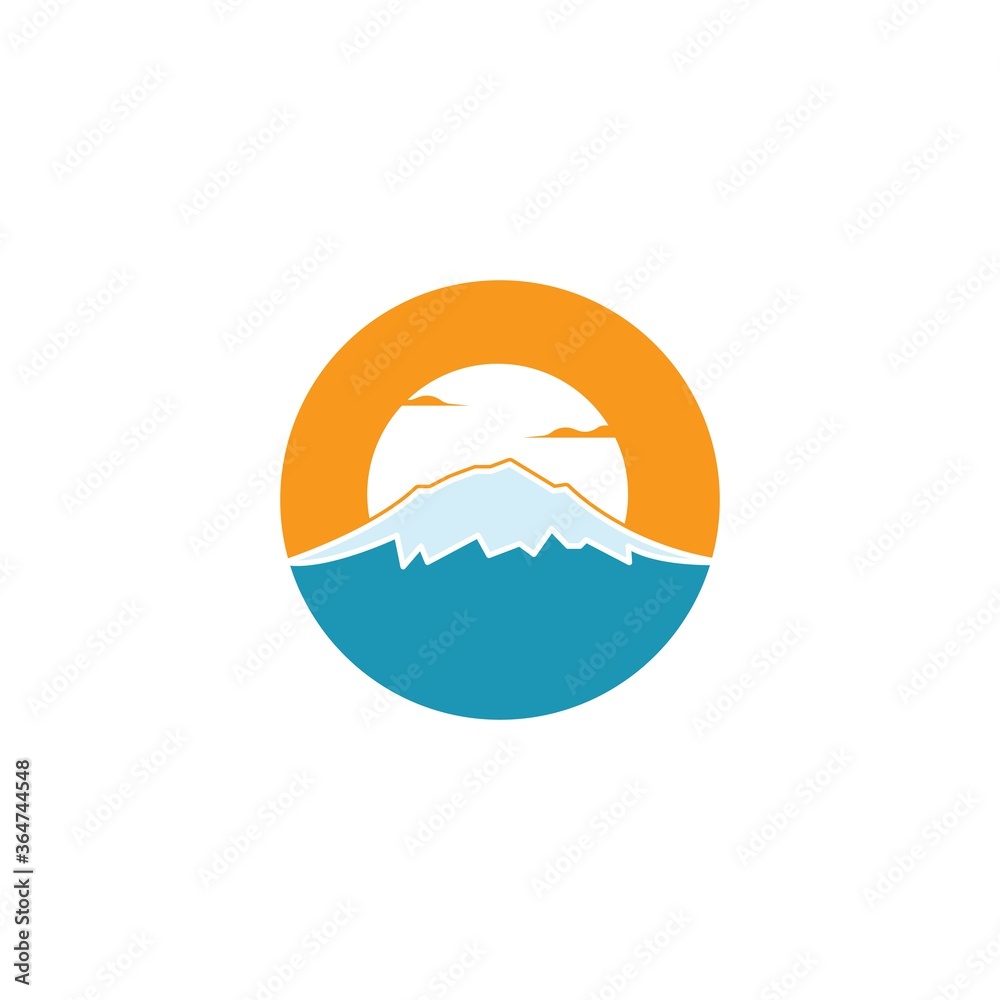fuji mountain icon vector illustration design fuji mountain icon vector illustration design