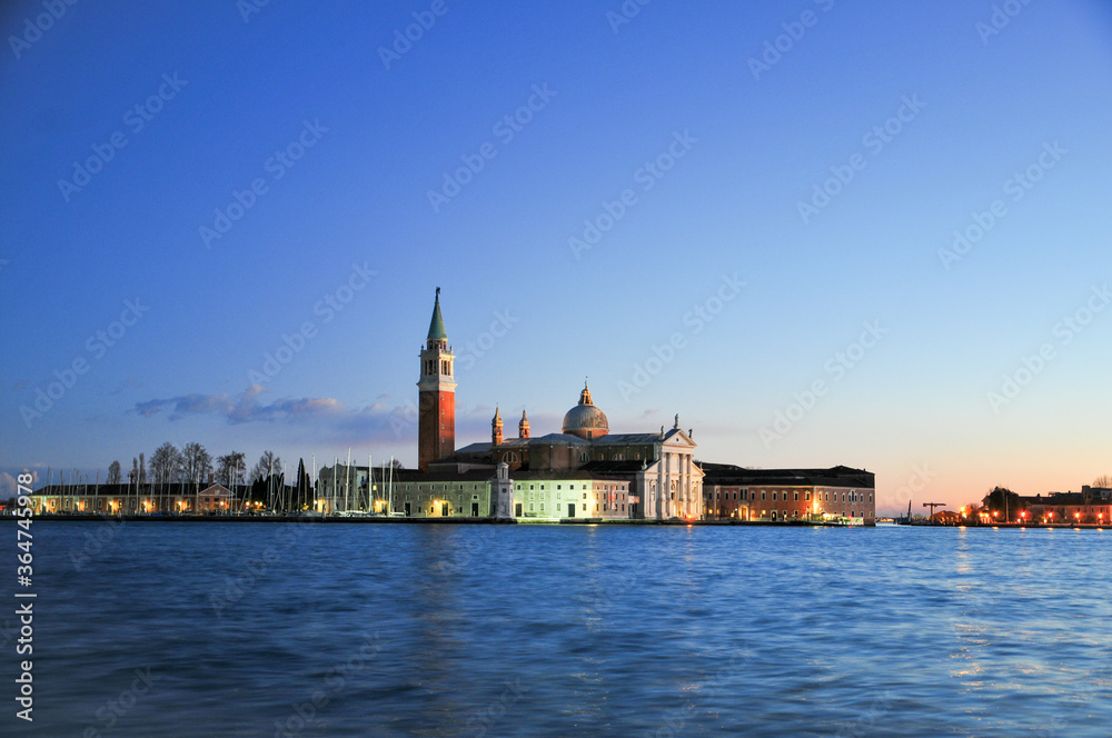 ベネチアの聖堂　Beautiful San Giorgio Maggiore Basilica in Venice