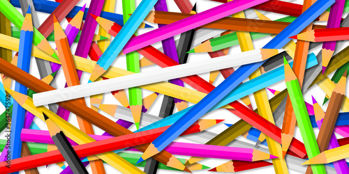 Fond de Crayons de Couleurs